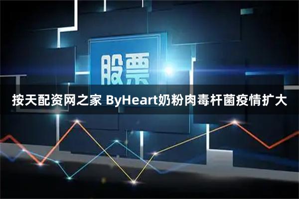 按天配资网之家 ByHeart奶粉肉毒杆菌疫情扩大